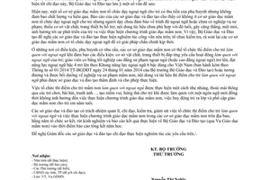 Công văn 1303/BGDĐT-GDMN năm 2014 tổ chức cho trẻ làm quen với ngoại ngữ giáo dục mầm non