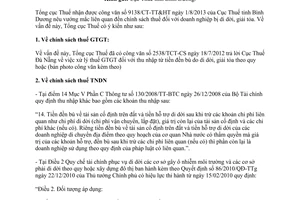 Công văn 877/TCT-CS chính sách thuế Tổng cục Thuế 2014