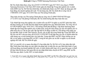 Công văn 3468/BTC-CST 2014 áp dụng cơ chế doanh nghiệp chế xuất với Trung tâm nghiên cứu phát triển SEV