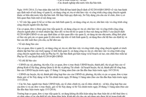 Công văn 222/SXD-QLN 2014 hướng dẫn 02/2014/QĐ-UBND quản lý sử dụng công trình thuộc sở hữu nhà nước Hà Tĩnh