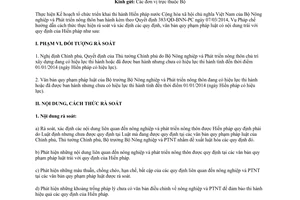 Công văn 1593/BNN-PC rà soát văn bản pháp luật Hiến pháp Bộ Nông nghiệp Phát triển nông thôn