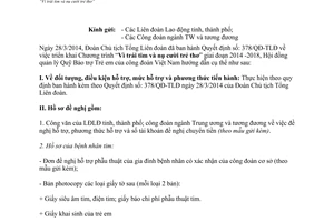 Công văn 08/HĐQLQ năm 2014 hướng dẫn Chương trình Vì trái tim và nụ cười trẻ thơ