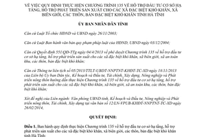 Quyết định 08/2014/QĐ-UBND hỗ trợ đầu tư hạ tầng phát triển sản xuất xã đặc biệt khó khăn Hà Tĩnh