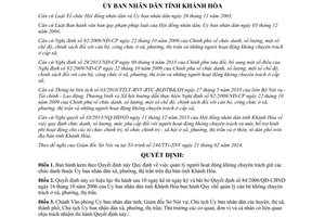 Quyết định 06/2014/QĐ-UBND quản lý người hoạt động không chuyên trách Khánh Hòa