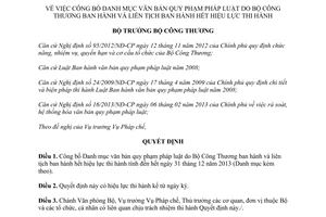 Quyết định 1694/QĐ-BCT năm 2014 văn bản Bộ Công Thương hết hiệu lực thi hành