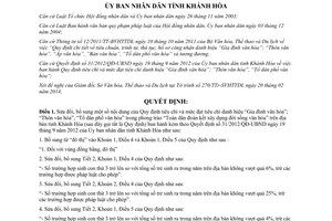 Quyết định 07/2014/QĐ-UBND tiêu chí mức đạt danh hiệu Gia đình Thôn Tổ dân phố văn hóa Khánh Hòa