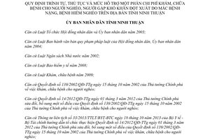 Quyết định 23/2014/QĐ-UBND hỗ trợ khám chữa bệnh người nghèo khó khăn bệnh nặng Ninh Thuận