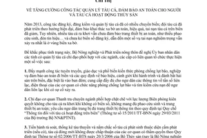 Chỉ thị 805/CT-BNN-TCTS năm 2014 quản lý tàu cá đảm bảo an toàn hoạt động thủy sản