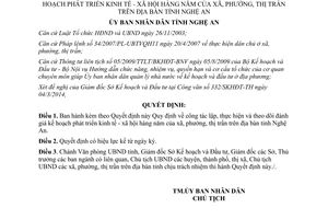 Quyết định 811/QĐ-UBND 2014 theo dõi đánh giá kế hoạch phát triển kinh tế xã hội hàng năm Nghệ An