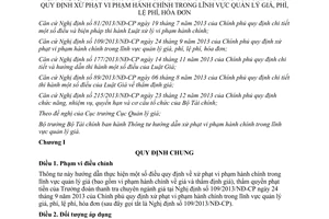 Thông tư 31/2014/TT-BTC xử phạt vi phạm hành chính quản lý giá phí lệ phí hóa đơn