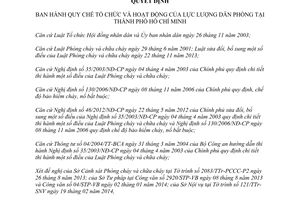 Quyết định 11/2014/QĐ-UBND Quy chế tổ chức và hoạt động lực lượng dân phòng Hồ Chí Minh