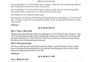 Thông tư 56/2014/TT-BTC hướng dẫn 177/2013/NĐ-CP hướng dẫn Luật Giá
