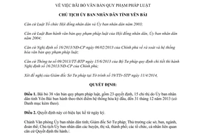 Quyết định 611/QĐ-UBND năm 2014 bãi bỏ văn bản quy phạm pháp luật tỉnh Yên Bái