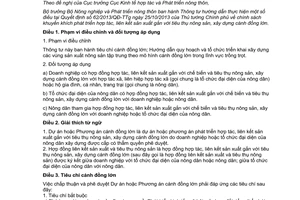 Thông tư 15/2014/TT-BNNPTNT hướng dẫn 62/2013/QĐ-TTg phát triển hợp tác sản xuất tiêu thụ nông sản