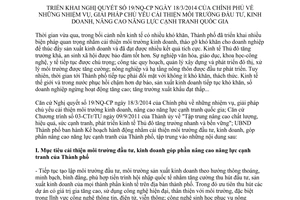 Kế hoạch 87/KH-UBND 2014 triển khai 19/NQ-CP cải thiện môi trường đầu tư kinh doanh cạnh tranh Hà Nội