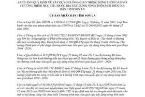 Quyết định 05/2014/QĐ-UBND xây dựng đường giao thông nông thôn Sơn La