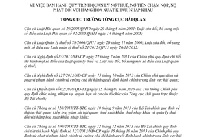 Quyết định 1074/QĐ-TCHQ năm 2014 quản lý nợ thuế nợ tiền chậm nộp nợ phạt hàng hóa XNK