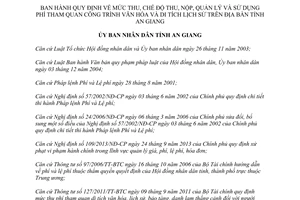 Quyết định 13/2014/QĐ-UBND quản lý sử dụng phí tham quan công trình văn hóa di tích Tiền giang
