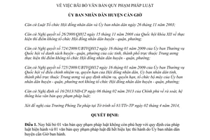 Quyết định 326/QĐ-UBND 2014 bãi bỏ văn bản quy phạm pháp luật Cần Giờ Hồ Chí Minh