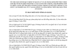 Quyết định 15/2014/QĐ-UBND kinh phí tổ chức cai nghiện ma túy tại gia đình cộng đồng An Giang