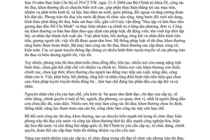 Chỉ thị 34-CT/TW năm 2014 đổi mới công tác thi đua khen thưởng Bộ Chính trị