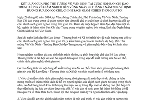 Thông báo 143/TB-VPCP 2014 kết luận Phó Thủ tướng sửa đổi cơ chế chính sách giảm nghèo bền vững