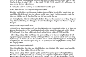 Công văn 4613/TCHQ-VNACCS năm 2014 xử lý vướng mắc thực hiện 22/2014/TT-BTC