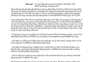 Công văn 1731/BNN-HTQT diễn đàn đồng bằng Sông Hồng Bộ NNPTNT 2014