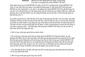 Công văn 1176/BHXH-VP 2014 triển khai hệ thống chất lượng ISO