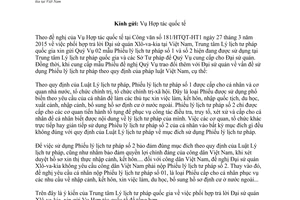 Công văn 324/TTLLTPQG-HCTH 2014 phối hợp trả lời đại sứ quán Xlôvakia tại Việt Nam