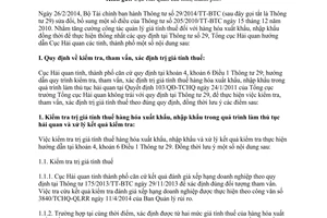 Công văn 3844/TCHQ-TXNK thực hiện 29/2014/TT-BTC quản lý giá tính thuế hàng hóa XNK 2014