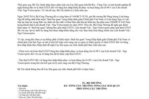 Công văn 4741/BTC-TCHQ thuế giá trị gia tăng hàng hóa nhập khẩu phục vụ lô 09-1 2014