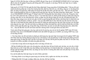 Công văn 1933/BGDĐT-GDTrH hướng dẫn ôn thi tốt nghiệp THPT môn Ngữ văn 2014