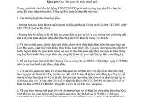 Công văn 4110/TCHQ-GSQL hướng dẫn tạm thời thủ tục hải quan thủ công Tổng cục Hải 2014