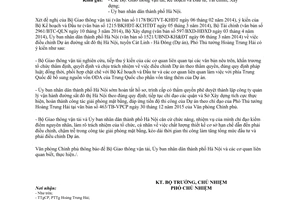 Công văn 2650/VPCP-KTN năm 2014 điều chỉnh Dự án đường sắt đô thị Hà Nội tuyến Cát Linh Hà Đông