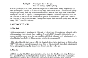 Công văn 296/TTr-PT hướng dẫn thanh tra thi tốt nghiệp trung học phổ thông năm 2014