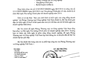 Công văn 5164/BTC-TCT năm 2014 giải đáp kiến nghị cộng đồng doanh nghiệp Bộ Tài chính