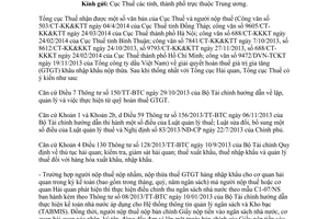 Công văn 1350/TCT-KK năm 2014 hoàn thuế giá trị gia tăng khâu nhập khẩu nộp thừa