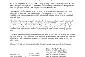 Công văn 1344/TCT-KK năm 2014 giải quyết hoàn thuế giá trị gia tăng