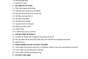 Quy chuẩn kỹ thuật quốc gia QCVN 70:2014/BGTVT về phân cấp và giám sát kỹ thuật kho chứa nổi