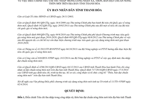 Quyết định 1076/2014/QĐ-UBND tiêu chí thu nhập công nhận đạt chuẩn nông thôn mới Thanh Hóa