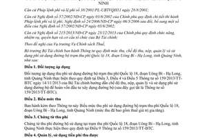 Thông tư 44/2014/TT-BTC phí sử dụng đường bộ trạm thu phí Quốc lộ 18 Uông Bí - Hạ Long Quảng Ninh