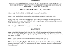 Quyết định 17/2014/QĐ-UBND phối hợp ban ngành Ủy ban kiểm tra thực hiện chính sách Bà Rịa Vũng Tàu