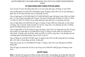 Quyết định 10/2014/QĐ-UBND sửa đổi tổ chức hoạt động tổ dân phố thôn Đà Nẵng 51/2012/QĐ-UBND