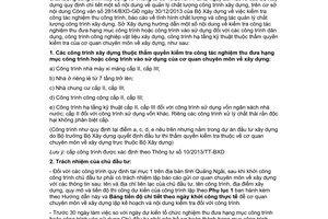 Hướng dẫn 492/HD-SXD 2014 kiểm tra nghiệm thu hoàn thành công trình Quảng Ngãi