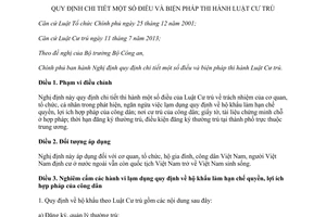 Nghị định 31/2014/NĐ-CP hướng dẫn thi hành Luật Cư trú