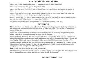 Quyết định 15/2014/QĐ-UBND sửa đổi 86/2013/QĐ-UBND tuyển dụng công chức xã phường thị trấn Hà Nam