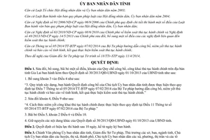 Quyết định 05/2014/QĐ-UBND sửa đổi 30/2013/QĐ-UBND công khai thủ tục hành chính Gia Lai