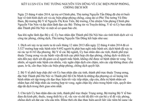 Thông báo 174/TB-VPCP 2014 kết luận Thủ tướng biện pháp phòng chống dịch sởi