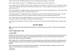 Quyết định 402/QĐ-UBND 2014 phê duyệt đề án Phát triển thể thao thành tích cao Hà Nam 2014 2020